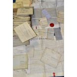 INDENTURES, approximately eighty - ninety legal documents dating from 1795 - 1898 to include