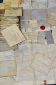 INDENTURES, approximately eighty - ninety legal documents dating from 1795 - 1898 to include