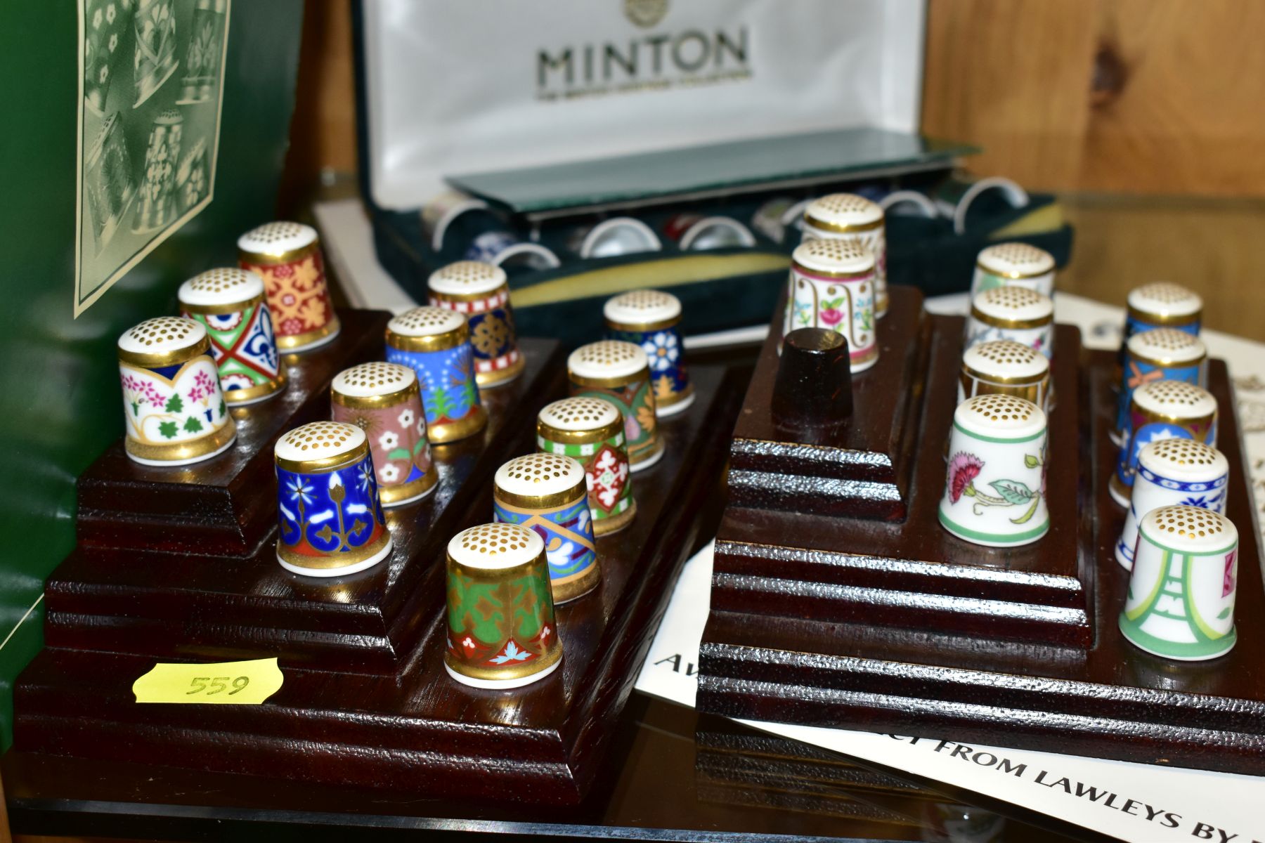 THREE SETS OF MINTON COLLECTORS THIMBLES, comprising cased set of twelve limited edition sets 'The - Image 6 of 6