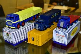 THREE BOXED ATLAS EDITIONS DINKY TOYS TRUCKS, French Dinky Toys Panhard Articulated Lorry, S.N.C.F.,