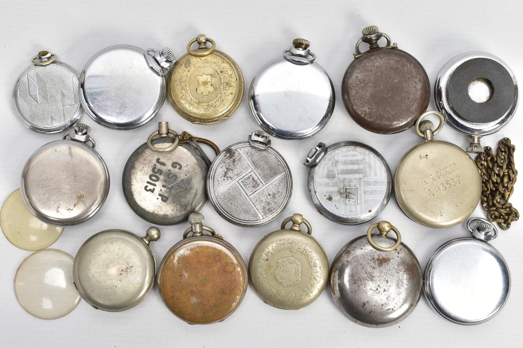SELECTION OF ASSORTED POCKET WATCHES, to include an open faced pocket watch stamped Argentian, other - Image 5 of 5