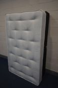 A 4FT6 DIVAN BED AND MATTRESS