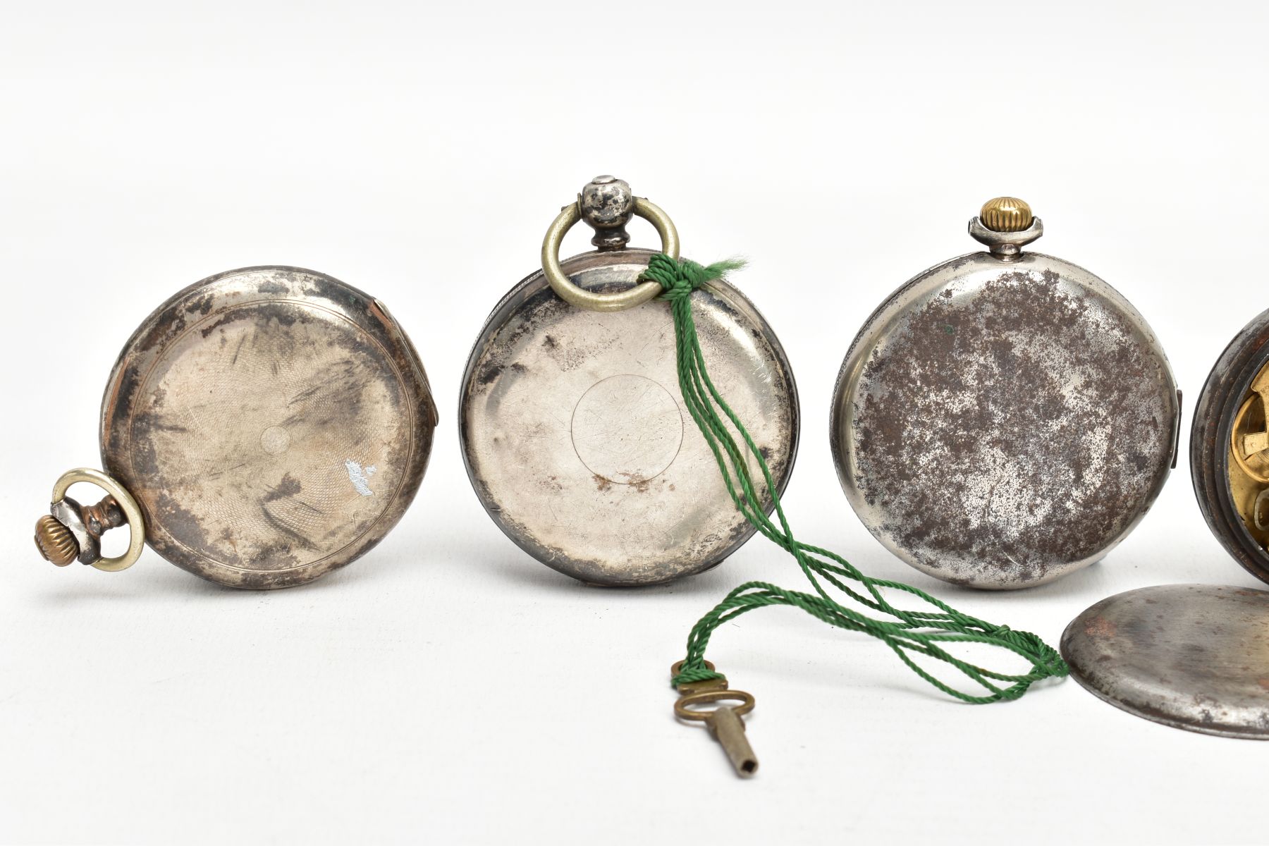 SIX POCKET WATCHES, to include five open face examples and one full hunter, one in a case, including - Image 5 of 8