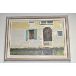 MICHAEL FELMINGHAM (BIRMINGHAM 1935) 'THE IRON GATE VENICE' a Venetian building beside a canal,