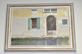 MICHAEL FELMINGHAM (BIRMINGHAM 1935) 'THE IRON GATE VENICE' a Venetian building beside a canal,