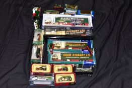 A QUANTITY OF BOXED AND UNBOXED DIECAST CORGI CLASSICS, IXO AND LLEDO VANGUARDS EDDIE STOBART ITEMS,