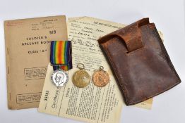 WORLD WAR ONE MEDALS PLUS BIRMINGHAM PEACE MEDAL, British War & Victory medals named 4-60193 Pte F.