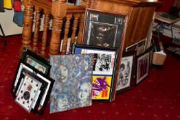 A COLLECTION OF ARTWORK PERTAINING TO THE ROLLING STONES along with concert tickets, patches,