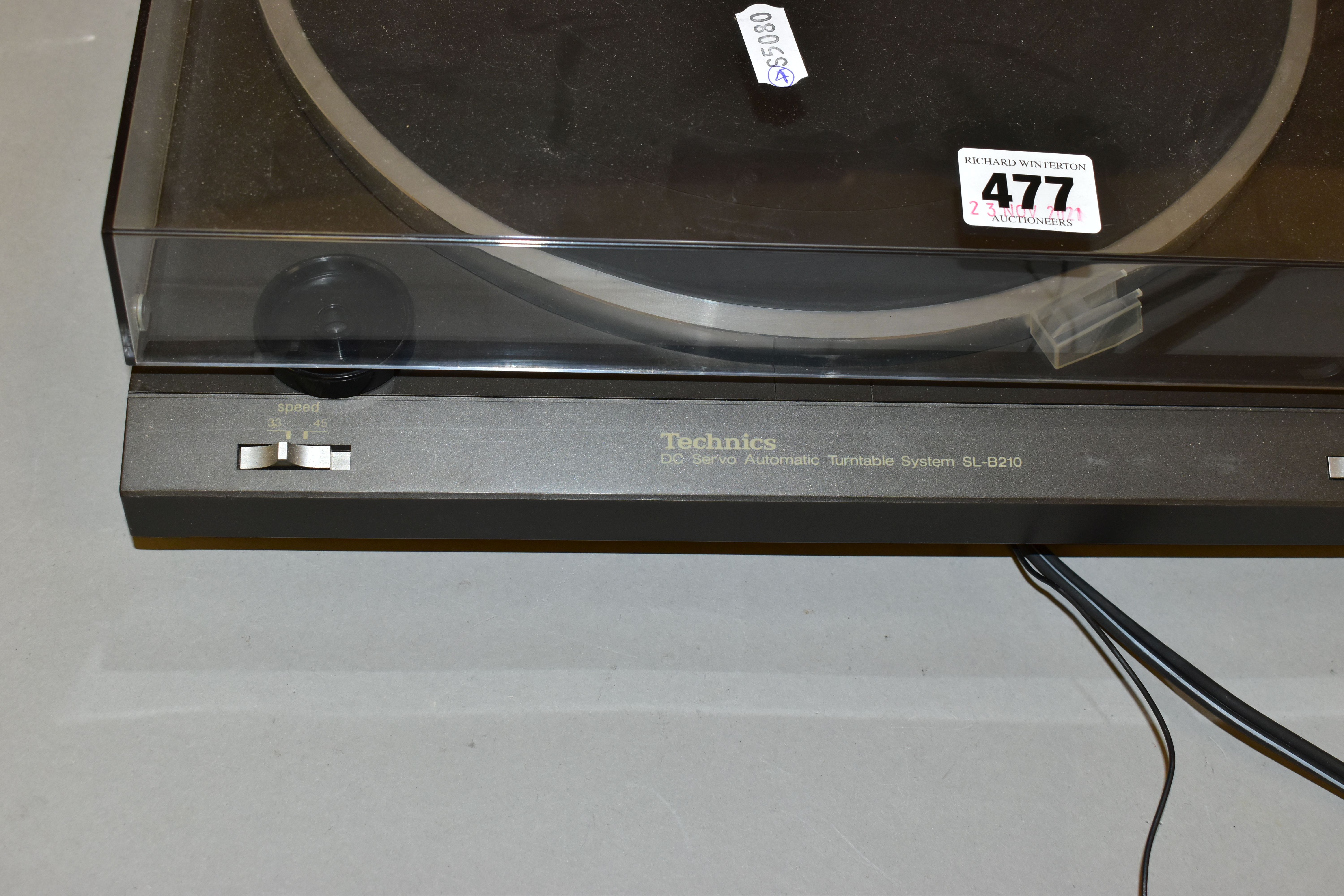 A TECHNICS SL-B210 TURNTABLE, drives and tracks record ( PAT pass and working) - Image 2 of 3