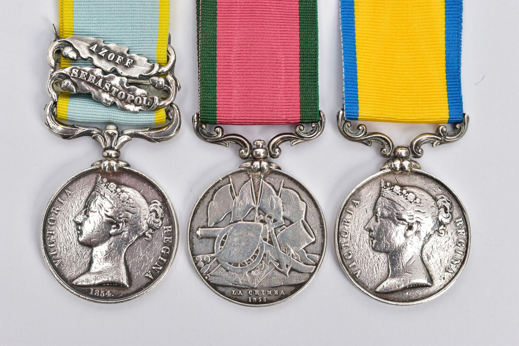 VICTORIAN CRIMEA AND BALTIC MEDAL GROUP, to include 1854 Crimea medal two bars, Sebastopol & - Image 2 of 7