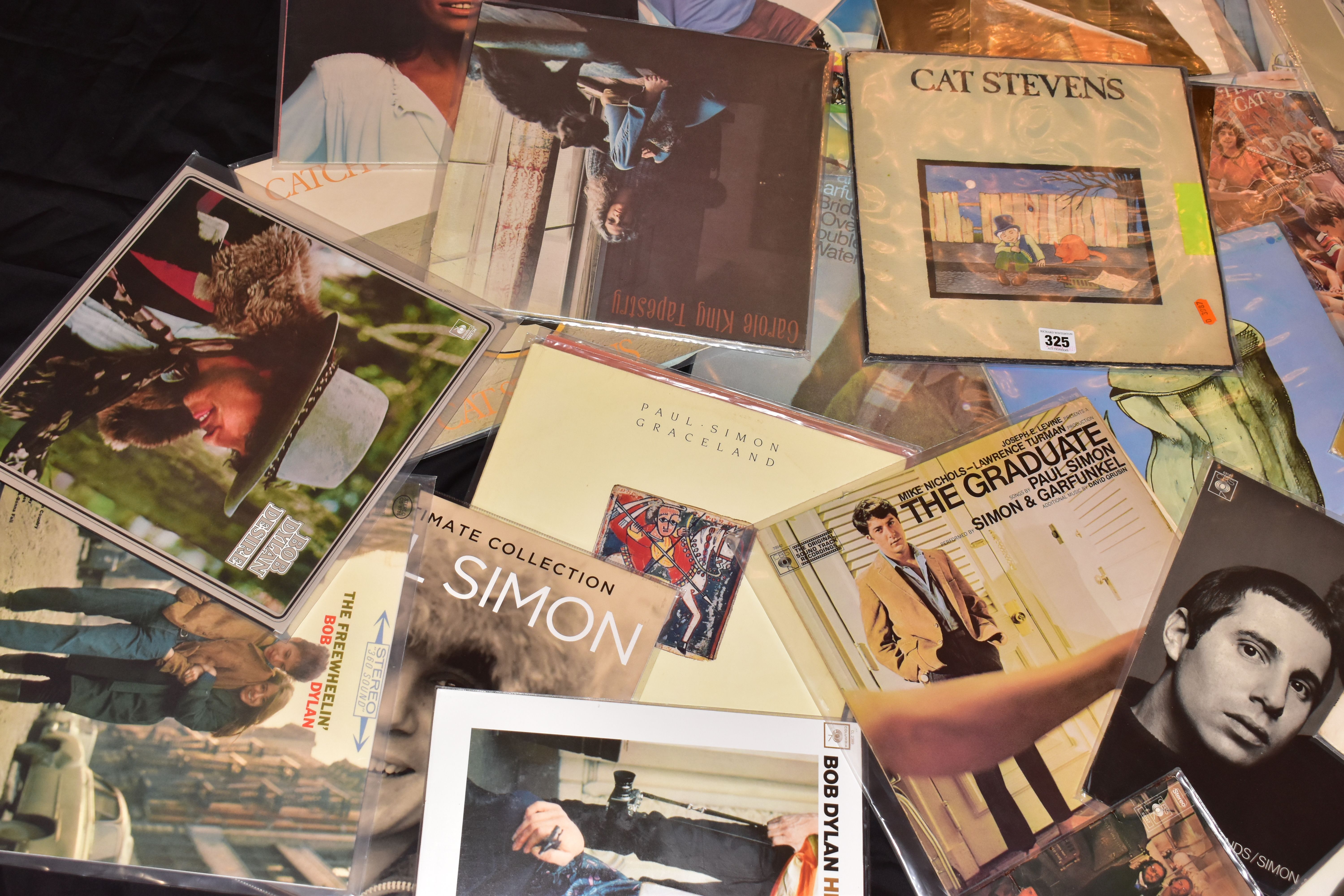 A COLLECTION OF TWENTY FOLK MUSIC LPs by artists such as Cat Stevens, Bob Dylan, Simon and Garfunkel - Image 2 of 6