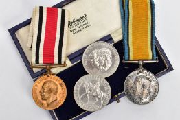 A WORLD WAR ONE MEDALS, to include British War medal, named 14073 Pte S.J.Rowntree R.A.M.C. and a