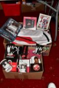 TWO TRAYS AND LOOSE OF ROLLING STONES MEMORABILIA including boxed Zippo Lighters, a quantity of