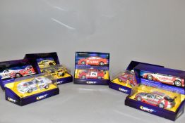 FIVE BOXED SCALEXTRIC SPORT LIMITED EDITION RACING CAR MODELS, AMG Mercedes CLK-DTM (C2391A), TVR