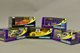 FIVE BOXED SCALEXTRIC COLLECTORS CLUB AND ENTHUSIASTS CLUB SPORTS CARS, Ford GT40 Mk.II Collectors