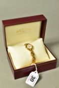 A LADY'S 'ROTARY' WRISTWATCH, quartz movement, round cream dial signed 'Rotary', Roman numerals,