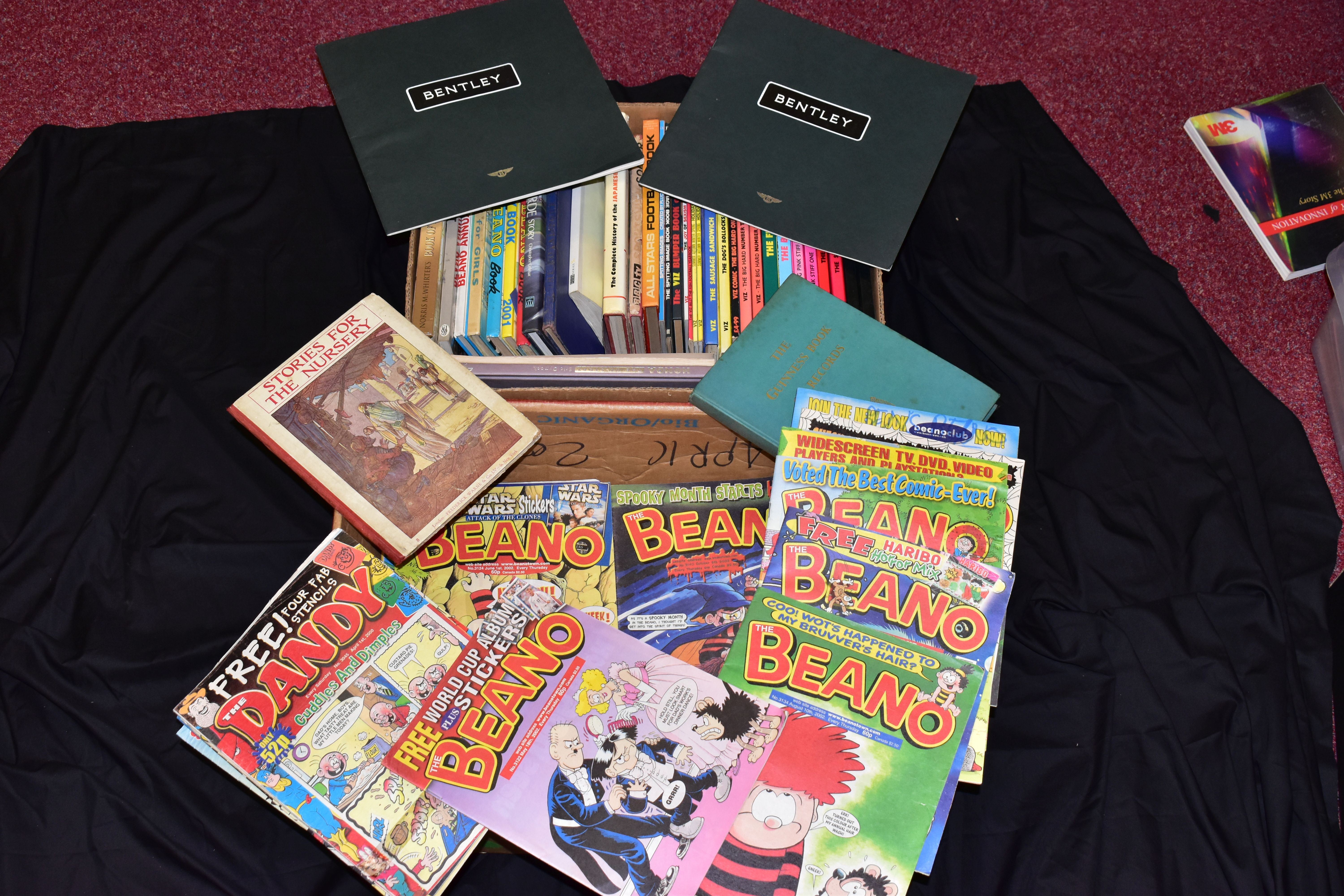 BOOKS & COMICS, approximately forty book titles to include VIZ, Beano, Dandy, Bunty, Annual,