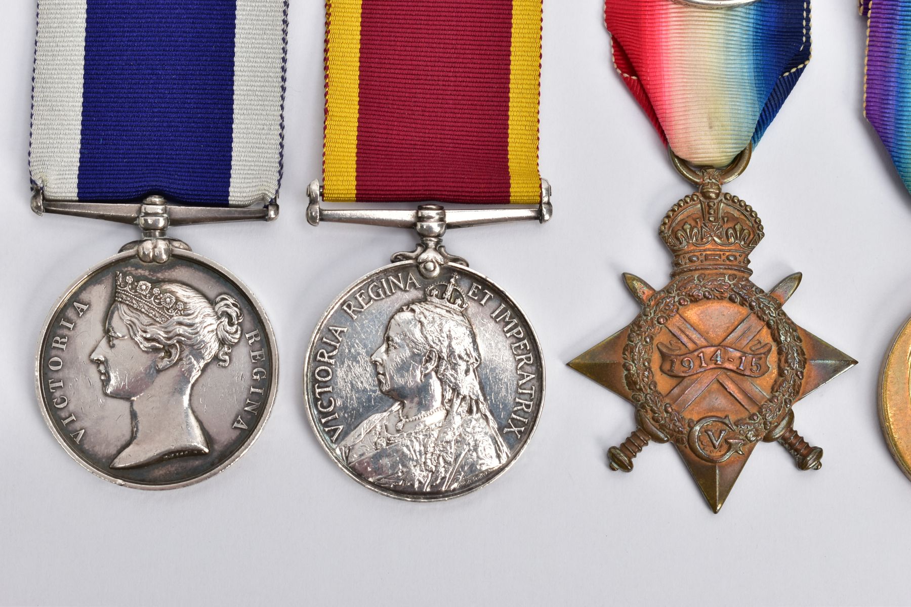VICTORIAN & WWI MEDALS TO FAMILY MEMBERS, to include China War medal 1900 no bar, named to J.G. - Image 2 of 5