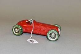 AN UNBOXED METTOY CASTOYS CLOCKWORK RACING CAR, No.830, not tested, missing key but otherwise