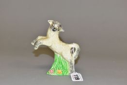 CLARICE CLIFF FOR WILKINSON LTD, a figure of a leaping lamb, printed marks to base, height 11cm