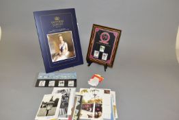 TWO SMALL BOXES OF STAMPS, mainly royalty related stamps including 2017 sapphire jubilee pack
