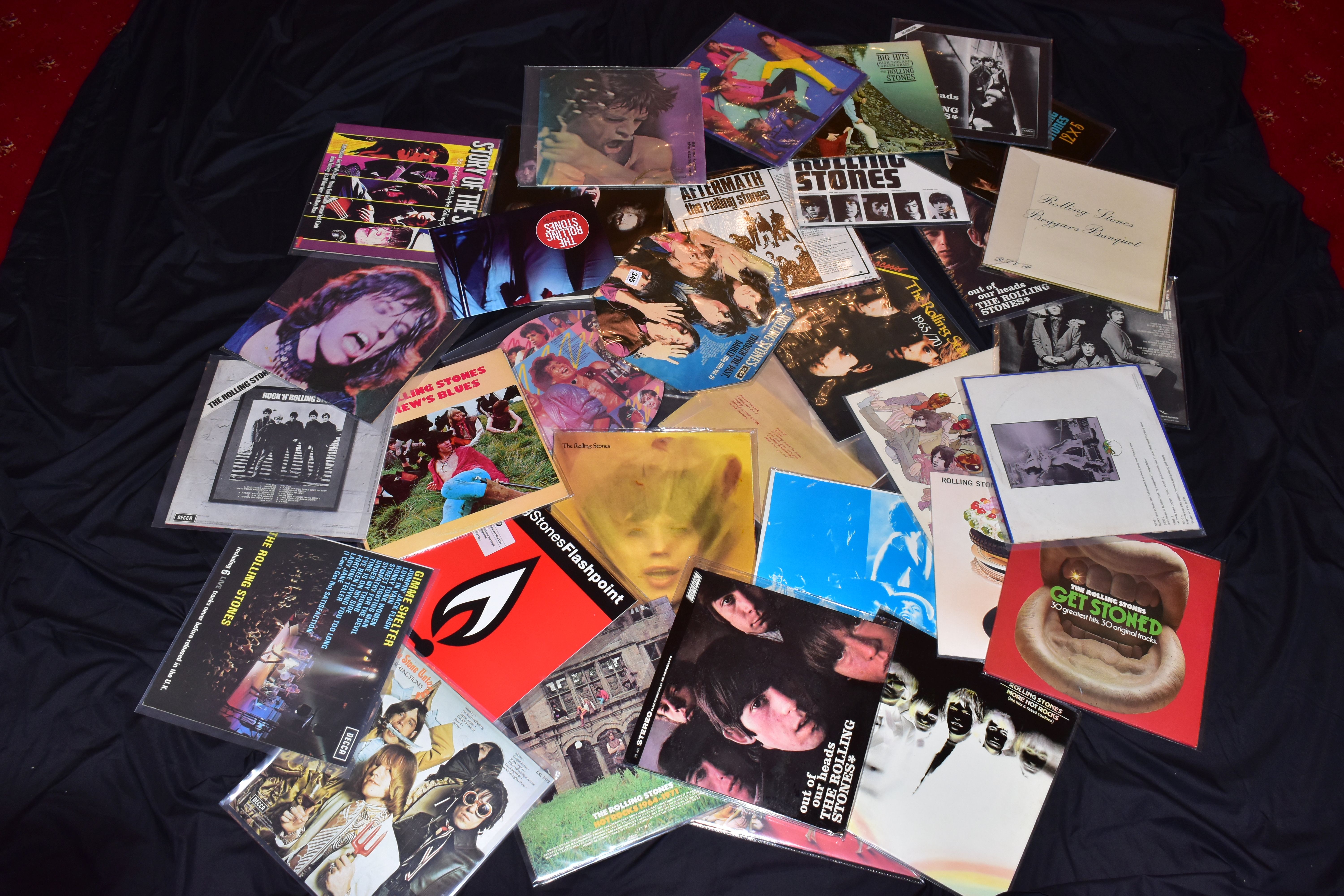 THE ROLLING STONES: THIRTY FIVE LPs including originals, London records, 180gr records( full list