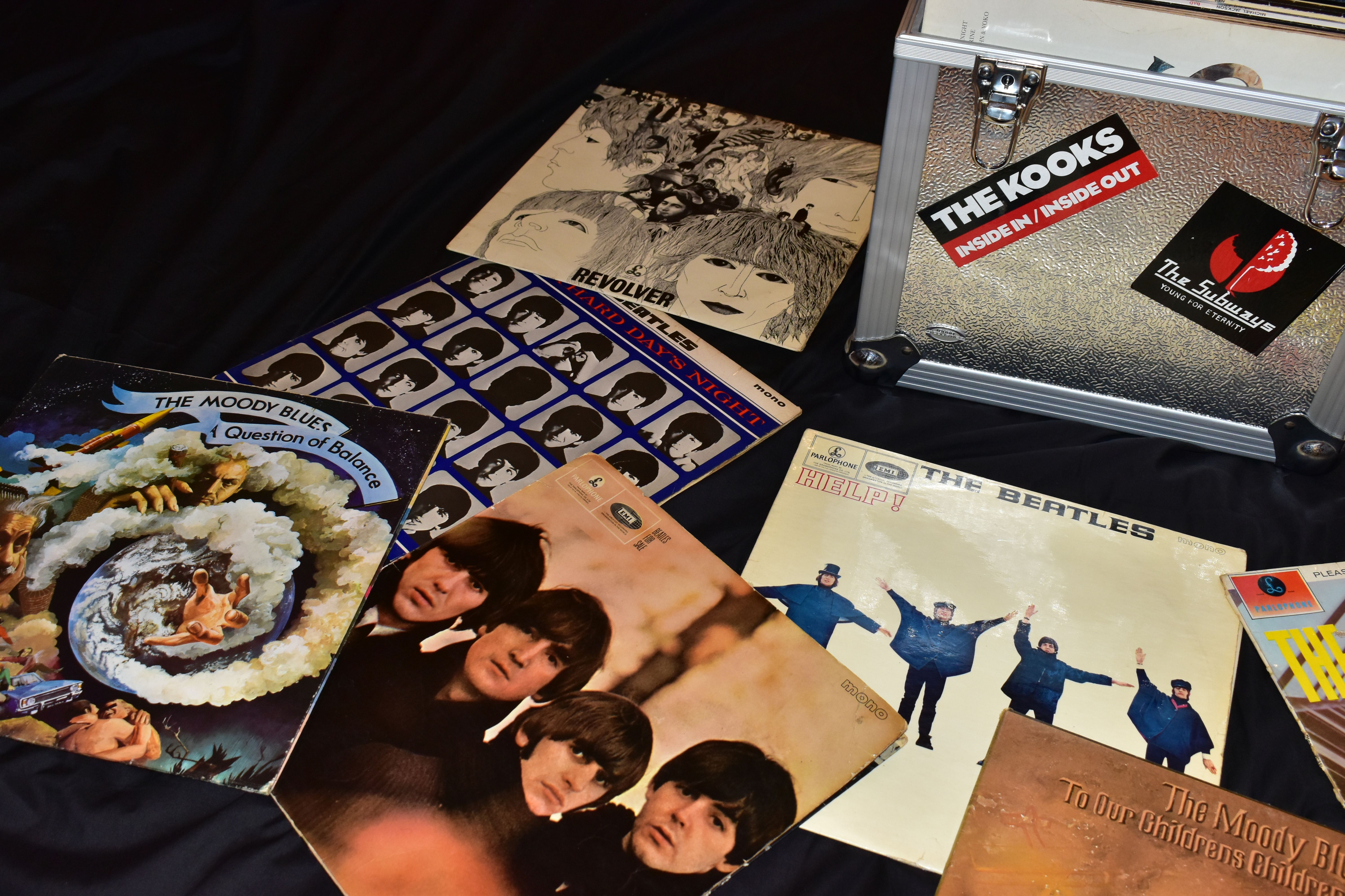 AN ALUMINIUM LP CASE CONTAINING THIRTY EIGHT LPS AND SINGLES by artist including The Beatles , The - Image 4 of 5