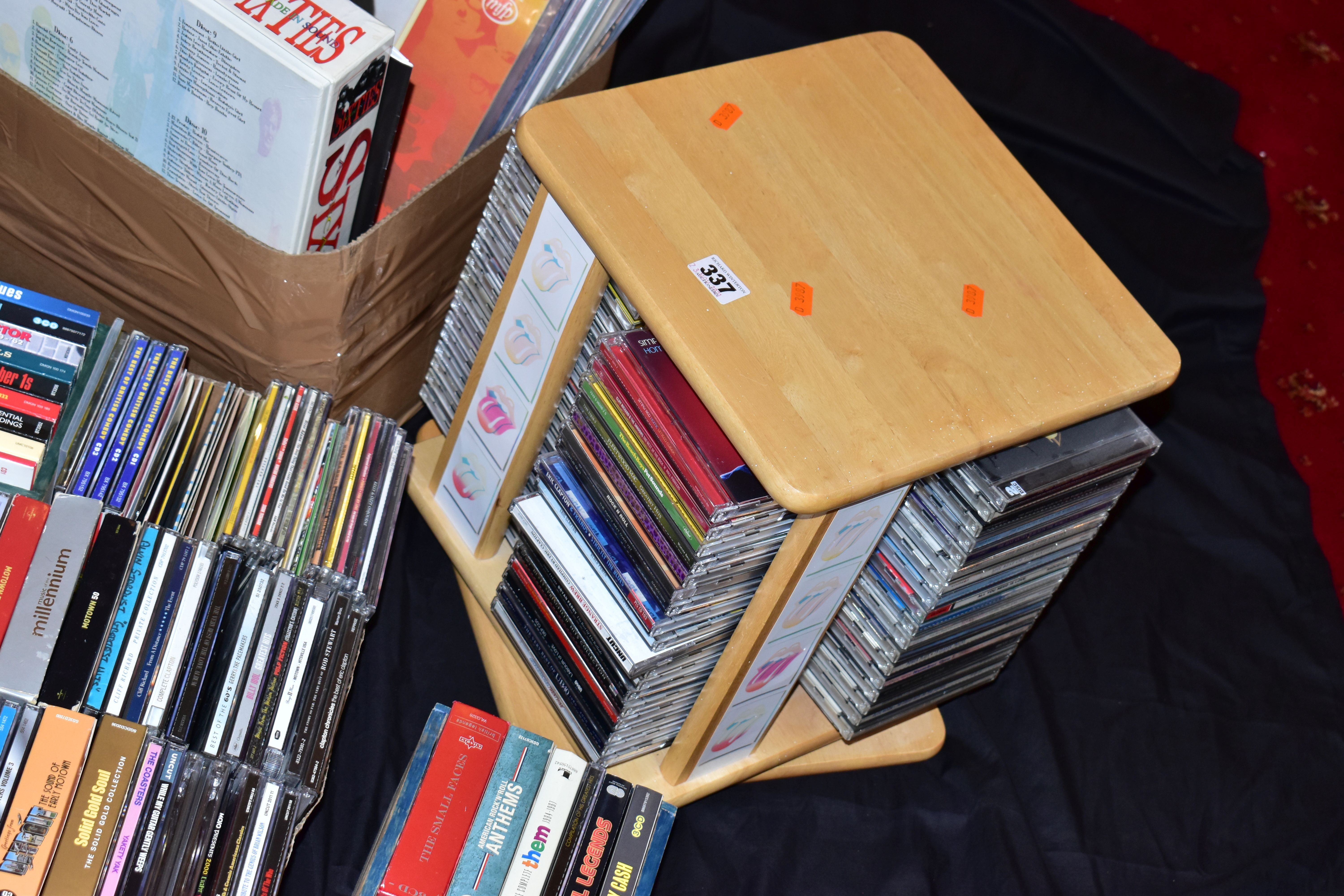 THREE TRAYS AND A CAROUSEL CONTAINING OVER FIFTY LPs AND ONE HUNDRED CDs from artists such as The - Image 7 of 7