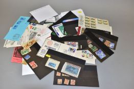 STAMPS, shoe box of stamps, mainly on cards or in envelopes, interesting odds noted including GB