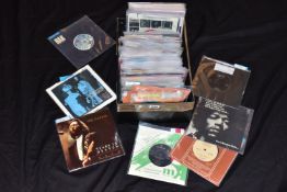 A TRAY CONTAINING APPROX SEVENTY SINGLES including Jimi Hendrix, Dave Clark Five, The Marmalade,