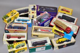 A QUANTITY OF BOXED CORGI CLASSICS AND LLEDO VANGUARD LORRY AND TRUCK MODELS, to include models from