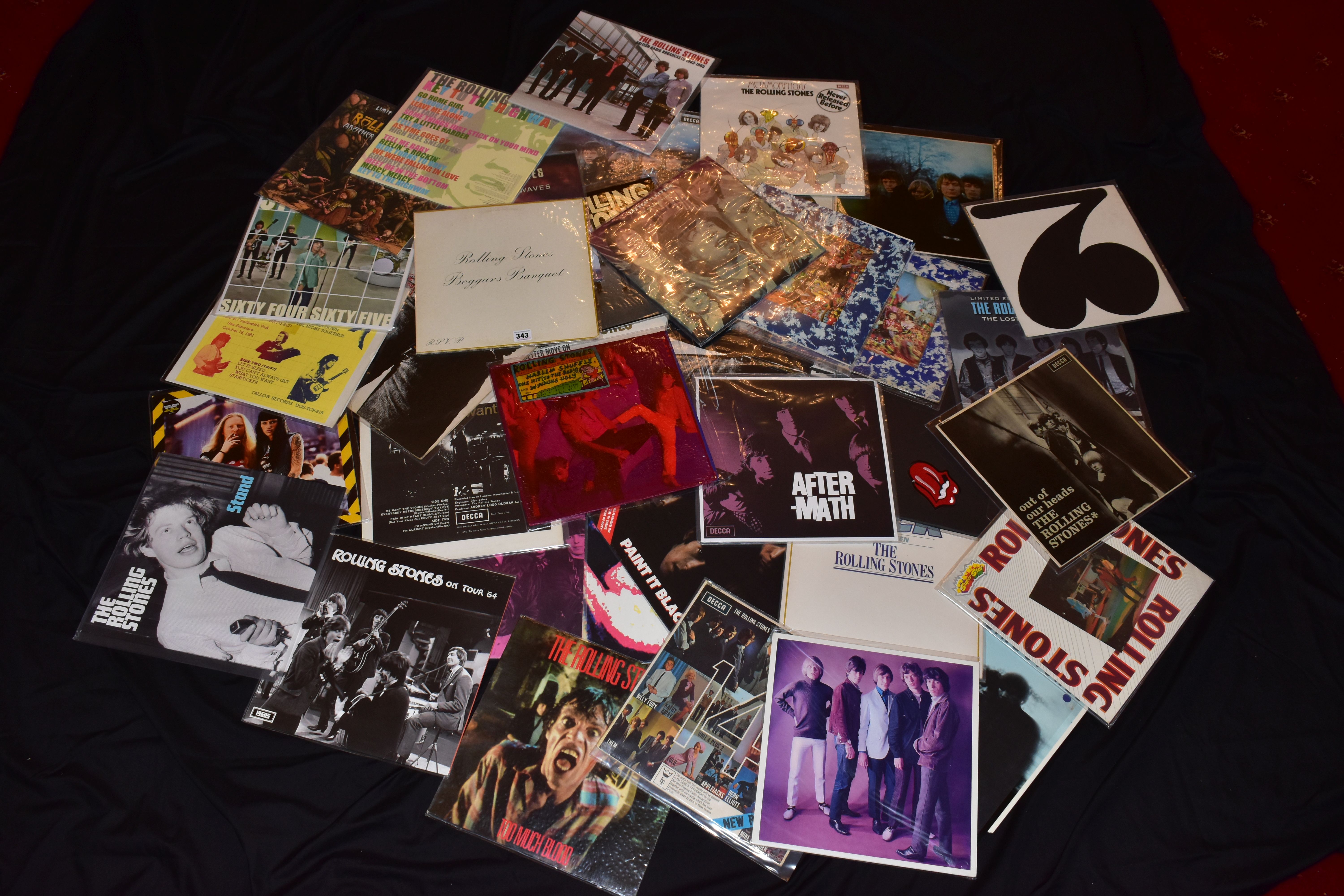 THE ROLLING STONES: THIRTY EIGHT LPs AND 12in SINGLES mostly modern, reissues, imports etc ( full