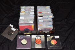 TWO TRAY CONTAINING OVER TWO HUNDRED SEVENTY 7in SINGLES AND EPs from Artists such as Roy