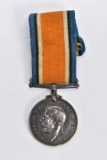 WORLD WAR ONE BRITISH WAR MEDAL, named J-3028 W.W.ZEFF. (unusual surname)