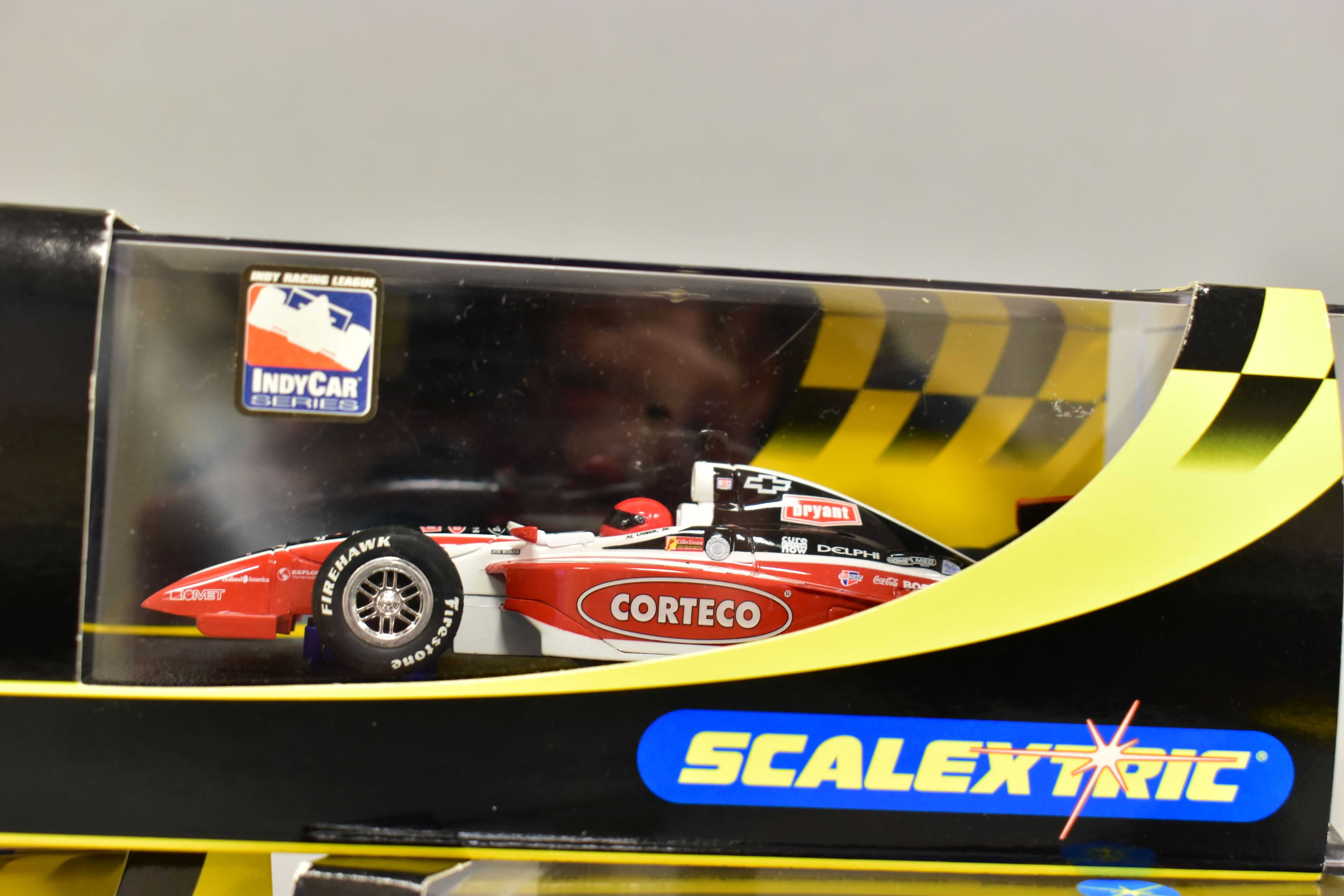 FIVE BOXED SCALEXTRIC DALLARA INDY RACING CARS, assorted liveries, Red Bull No.52 (C2394), - Image 5 of 6