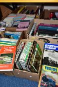 TRANSPORT BOOKS & MAGAZINES, approximately eighty-five book titles relating to railways, trains