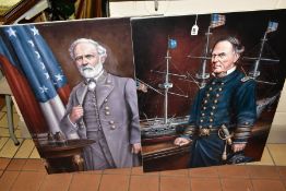 WILLIAM MEIJER (DUTCH 1962) TWO OPEN EDITION PRINTS OF AMERICAN CIVIL WAR OFFICERS, 'Robert E Lee