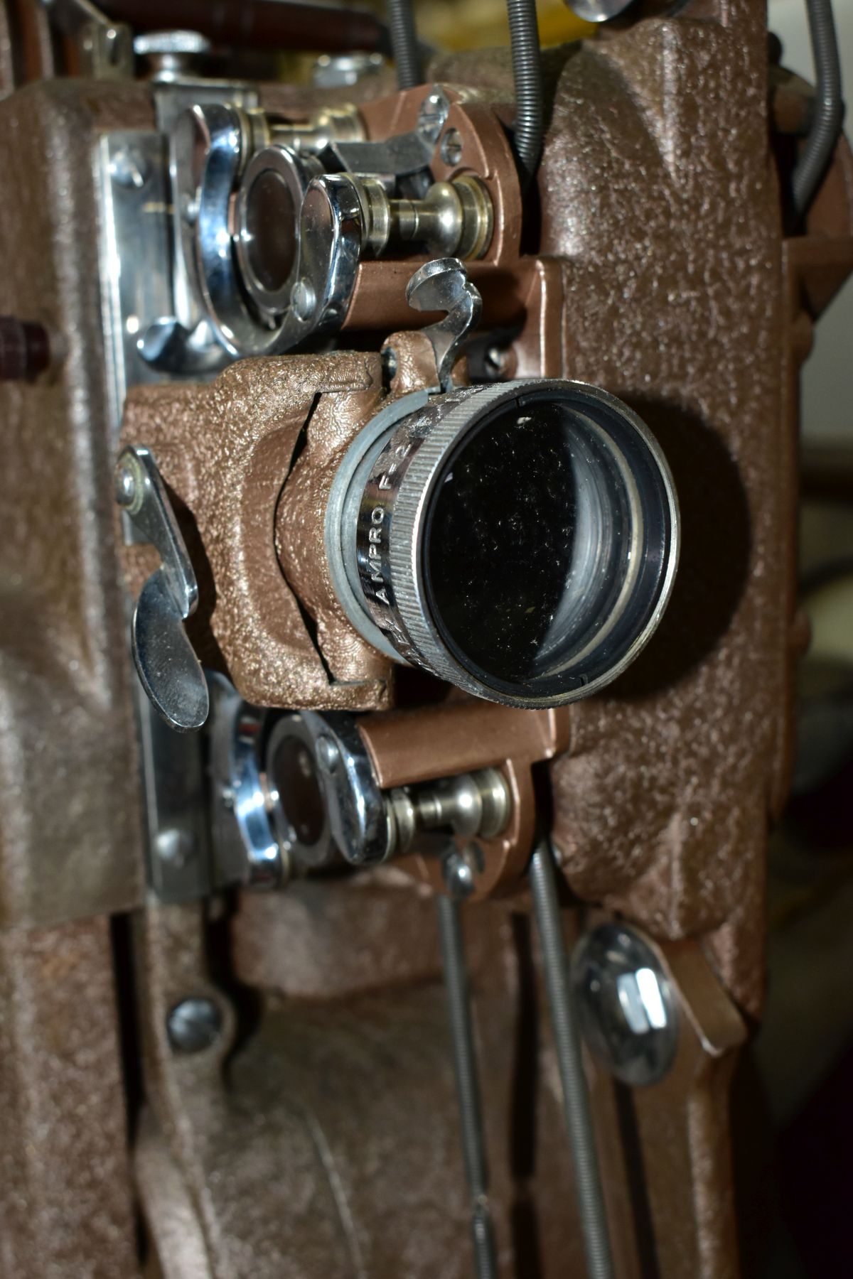 A SIMPLEX AMPRO PROJECTOR, WITH RUNBAKEN TRANSFORMER AND A BOX OF FILMS, comprising a cased - Image 9 of 10