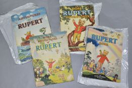 RUPERT ANNUALS, four Daily Express editions, The Rupert Book, Adventures of Rupert, More