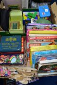A QUANTITY OF ASSORTED TOYS AND GAMES, majority circa 1970s, to include a Tonka (Canada) pressed