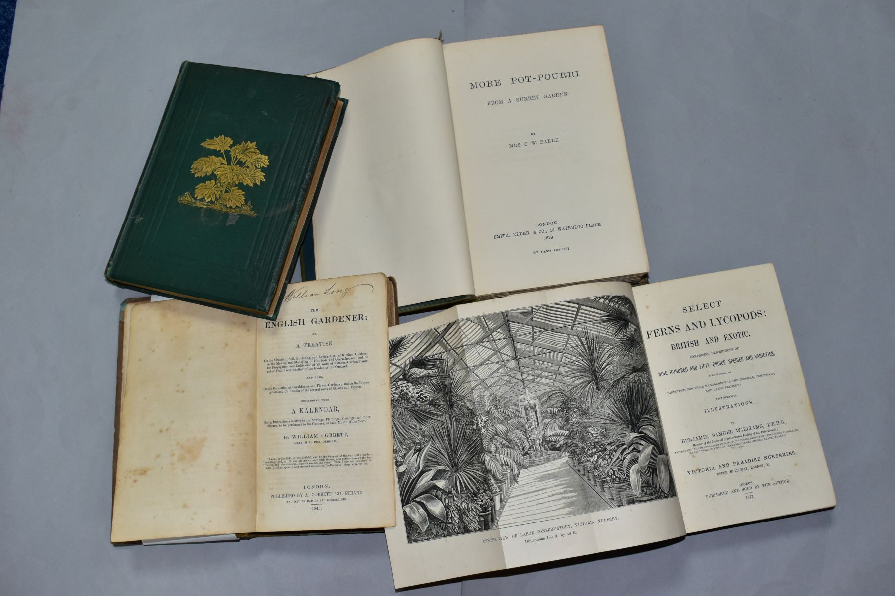 ANTIQUARIAN GARDEN BOOKS, EARLE; Mrs. C.W, More Pot-Pourri from a Surrey Garden, pub. Smith, Elder & - Image 2 of 5