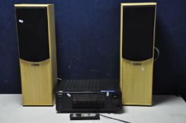 A ONKYO TX-8222 STEREO RECIEVER with European plug along with a pair of Acoustic solutions AV-70