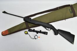 A 22 INCH CROSMAN PHANTOM MODEL CS6M22X SERIAL No.816X01019 SPRING OPERATED BREAK ACTION AIR RIFLE