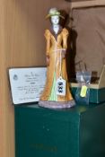 A BOXED LIMITED EDITION ALBANY FINE CHINA FIGURE, from Edwardian Figurines series, Leonora no 292/