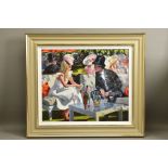 SHERREE VALENTINE DAINES (BRITISH 1959) 'Ascot Glamour', a signed limited edition print of figures