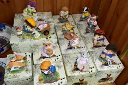 THIRTEEN BOXED ROYAL DOULTON ST TIGGYWINKLES FIGURES, comprising Henry Hedgehog TW1, Harry