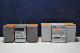 A SONY HCD-CPX1 mini hi-fi system and another SONY HCD-CP100 some damage to one corner of one