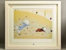 DOUG HYDE (BRITISH 1972) ' CATCH ME IF YOU CAN' A signed limited edition print 6/495 depicting a boy