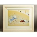 DOUG HYDE (BRITISH 1972) ' CATCH ME IF YOU CAN' A signed limited edition print 6/495 depicting a boy