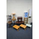 A QUANTITY OF OCCASIONAL FURNITURE, to include four various bathroom cabinets/drawers, oval coffee